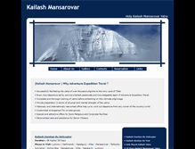 Tablet Screenshot of kailashmansarovar.aetravel.com